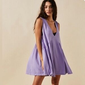 Free People Lavender Mini Dress